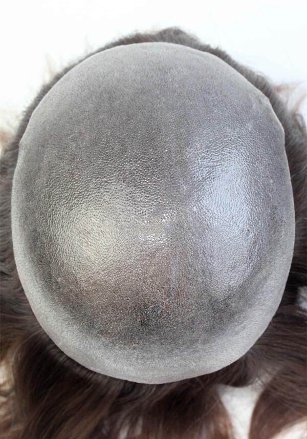 Realistic Thin Skin Flat Injected Human Hair Thin Skin Hair System