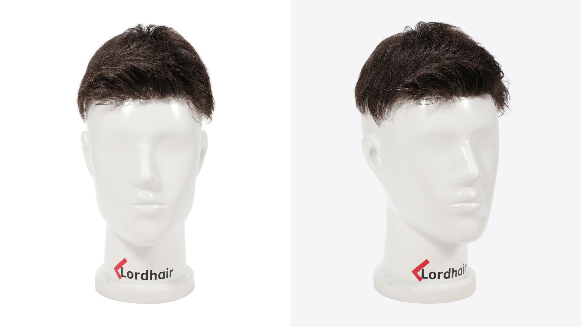 LD0047 | Pre-Cut Poly Men’s Hairpiece with Short Relaxed Quiff