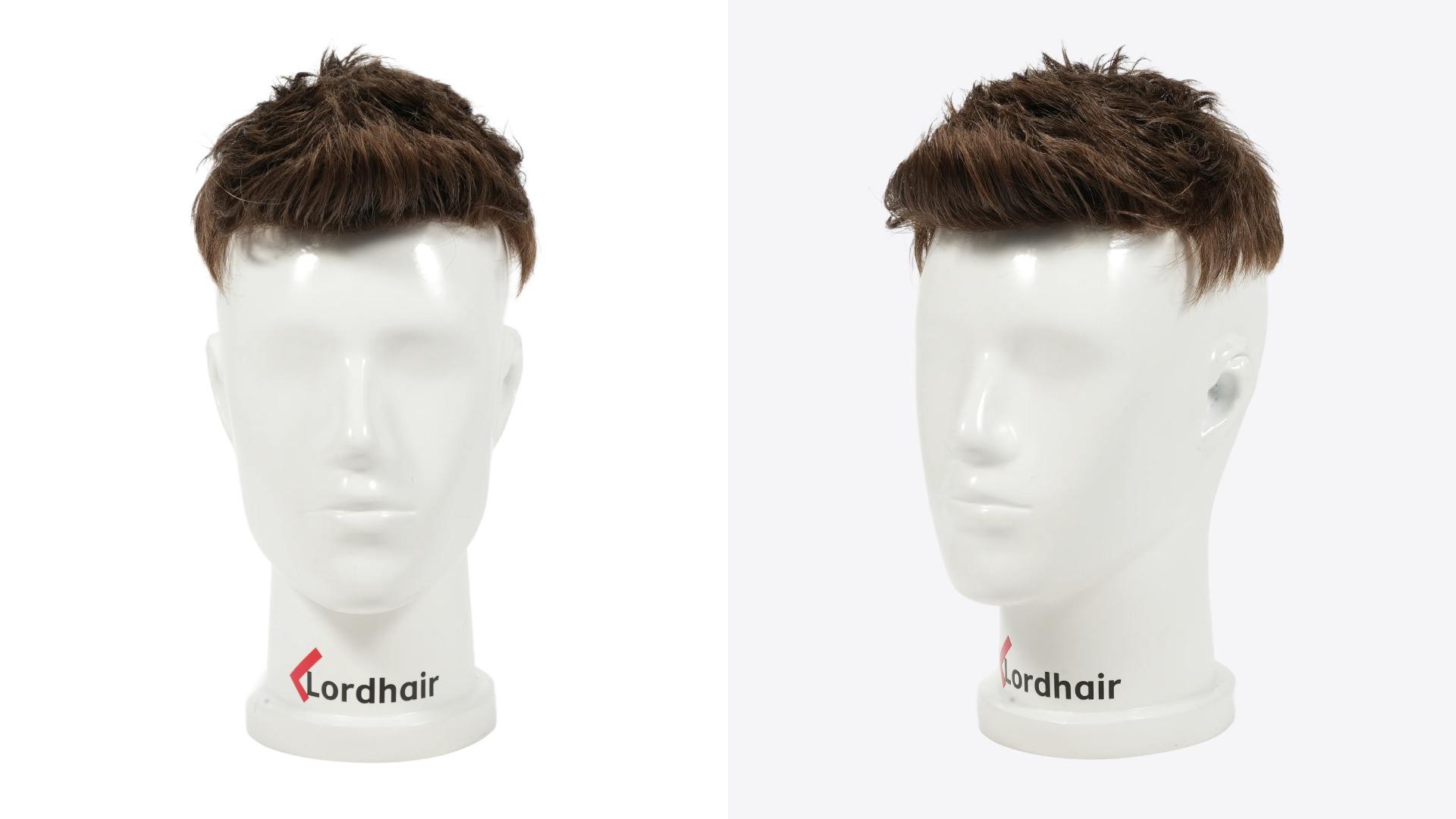LD0051 | Pre-Cut Hairpieces with Sleek Side Fade Hairstyle