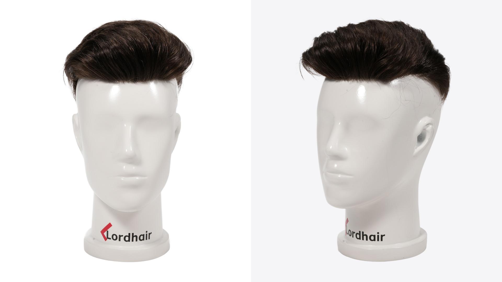 LD0052 | Pre-Cut Hairpiece with Slicked Back Hairstyle