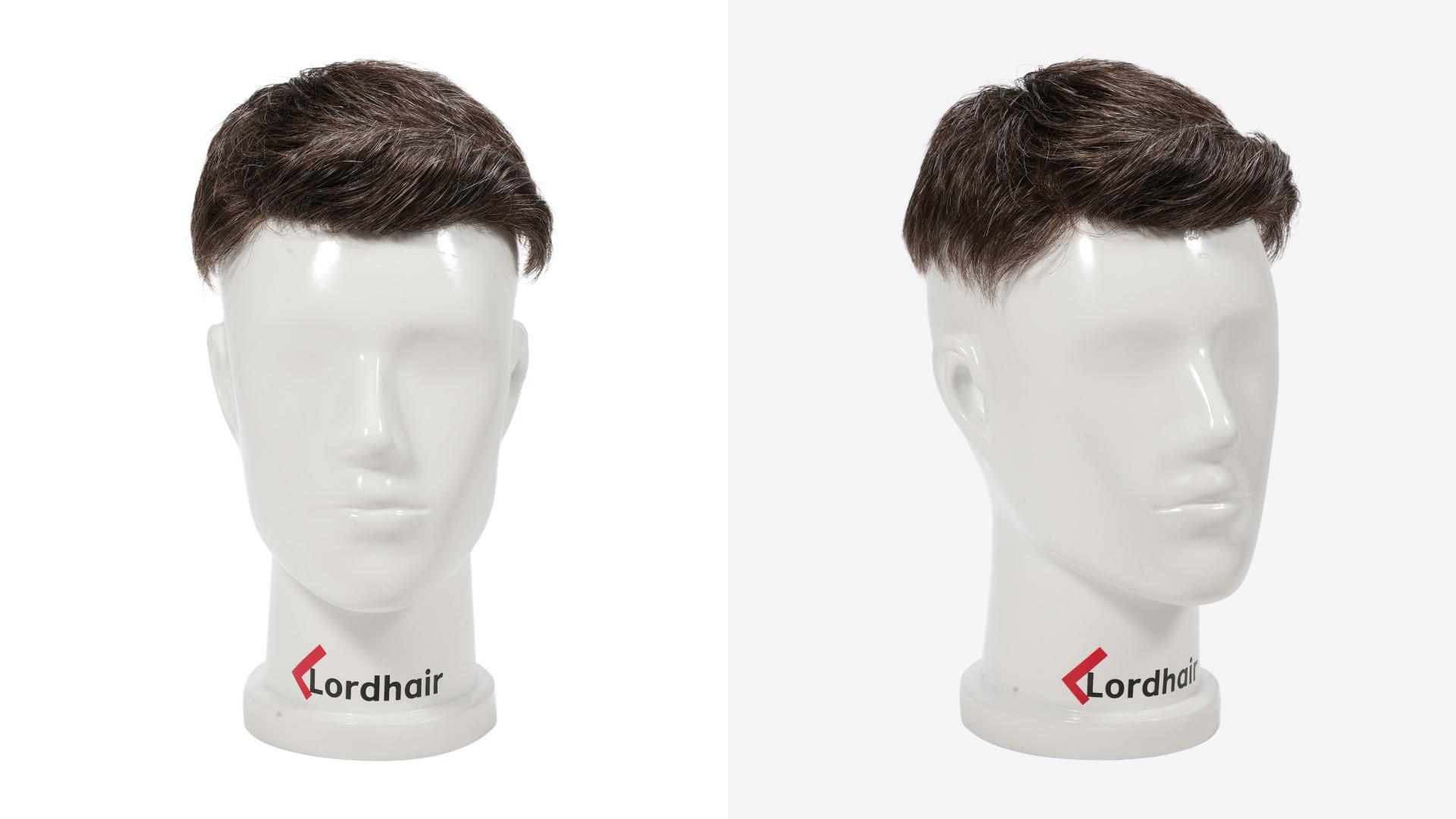 LD0069 | Pre-Cut Hairpiece with Short Quiff Hairstyle for Men