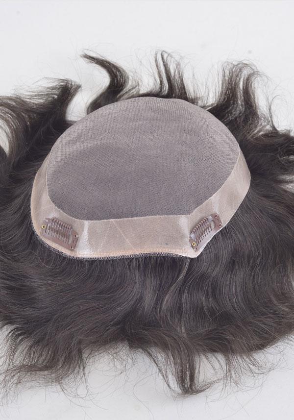 Royal-C | Men’s Clip-On Hairpieces for Thinning Hair designed with Fine Mono and PU Perimeter