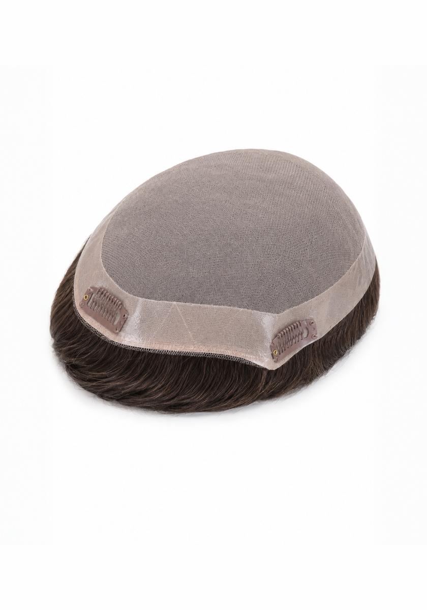 Royal-C | Men’s Clip-On Hairpieces for Thinning Hair designed with Fine Mono and PU Perimeter