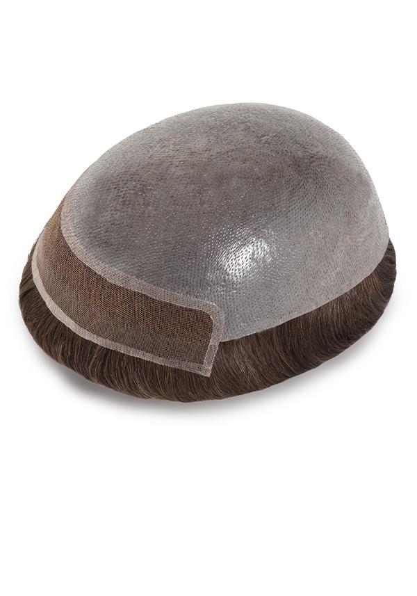 Thin Skin V-Looped Men's Hair System with Lace Front
