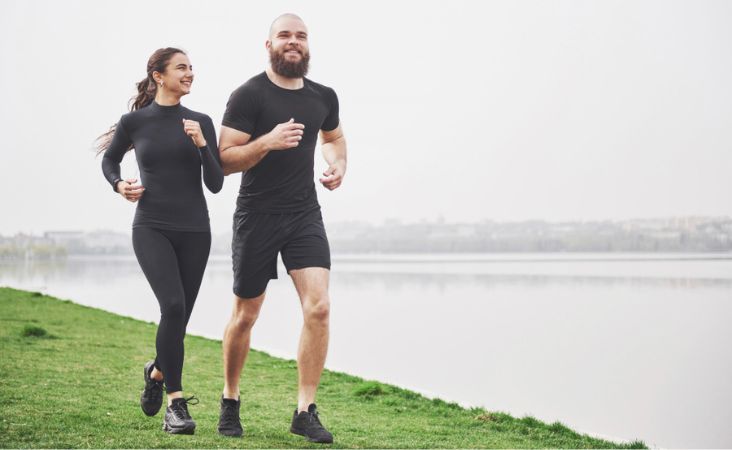 couple doing jogging