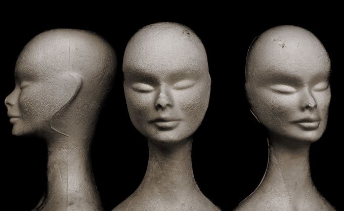 styrofoam head wig