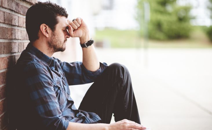 man feeling sad