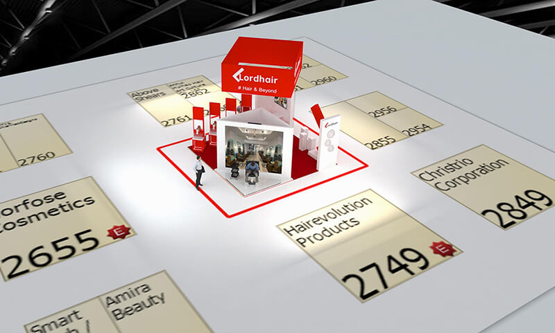 Plan of Lordhair Booth at IBS Vegas 2023