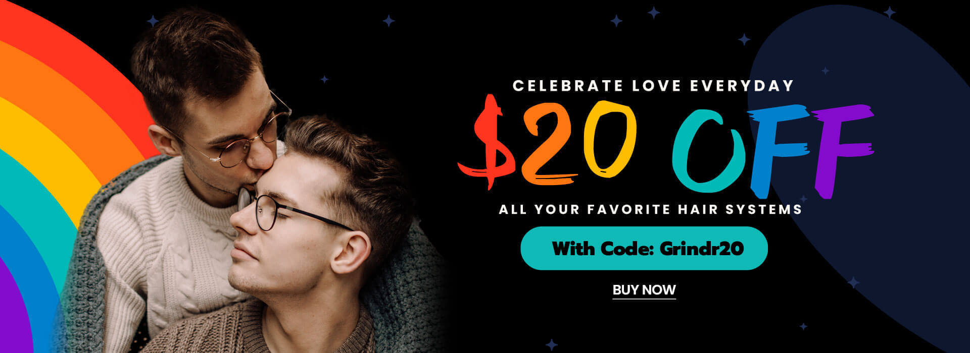 Lordhair LGBTQ promotional banner