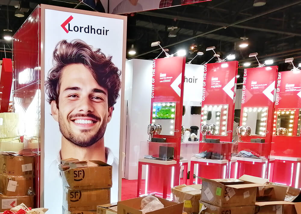 Lordhair setting up at IBS Vegas 2023