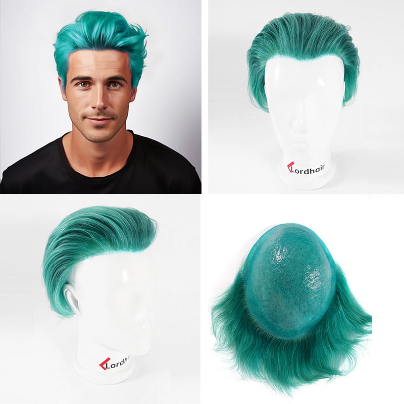 A collection of stock photos of the Lordhair Azure Halloween wig