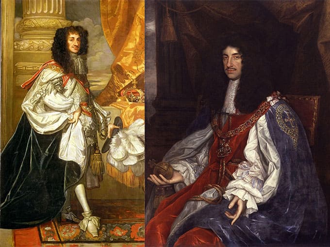 Charles II with toupee