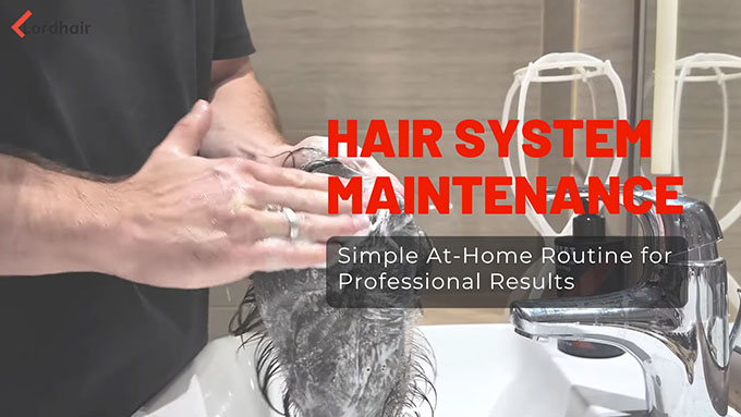 Hair system maintenance routine