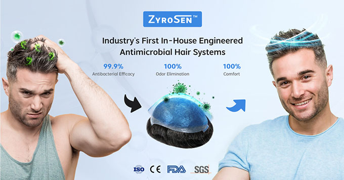 Lordhair Zyrosen antibacterial hair systems