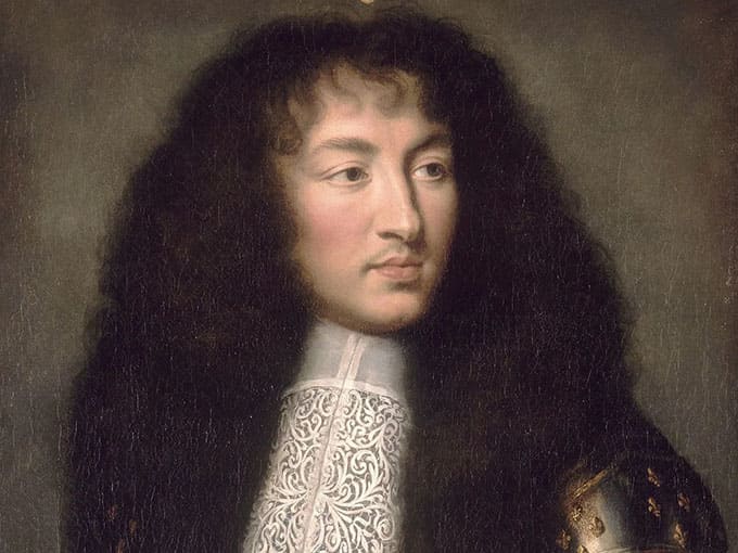 King Louis XIV with toupee
