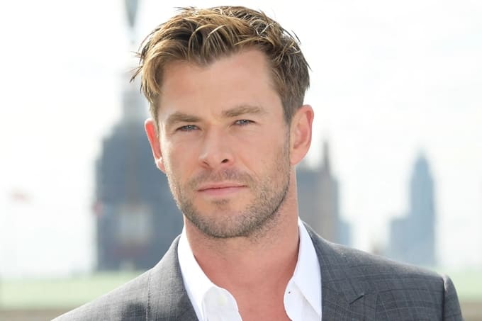 Widow's Peak Example Chris Hemsworth