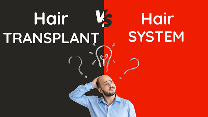 hair system vs hair transplant