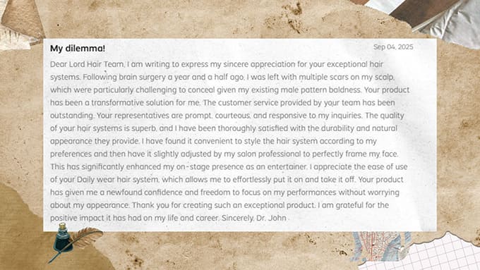 user's positive review about Lordhair