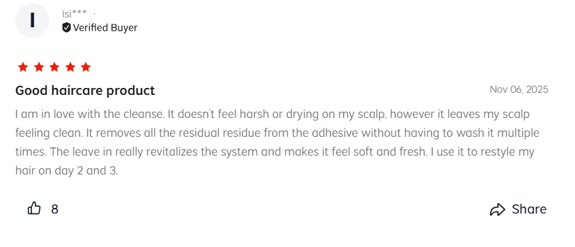 user review on reset Isi