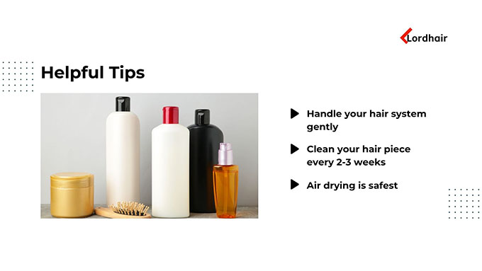 helpful tipes for washing hair systems