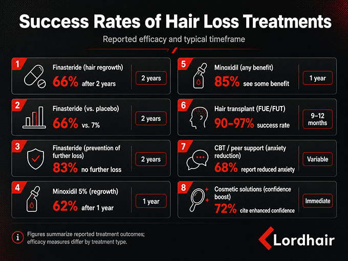 Success Rates of Hair Loss Treatment