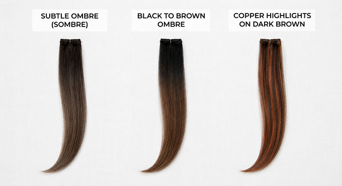Ombré hair colors