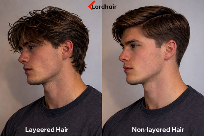 layered vs non layered hair pictures