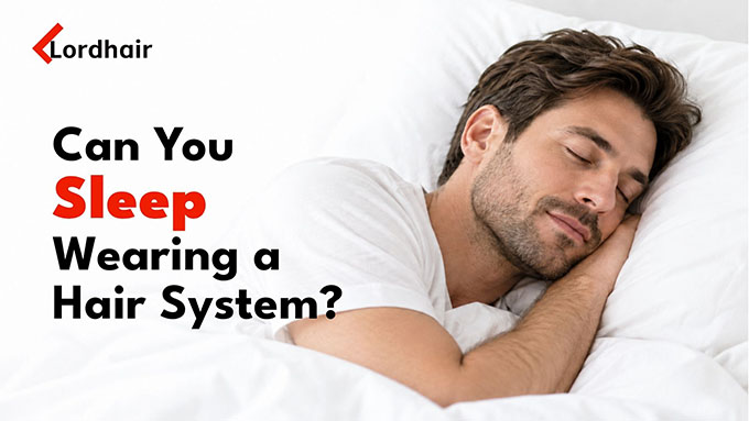sleep with hair system
