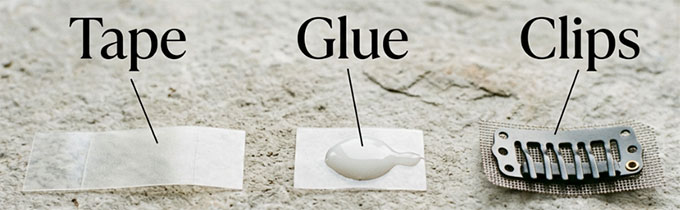 tape glue clips