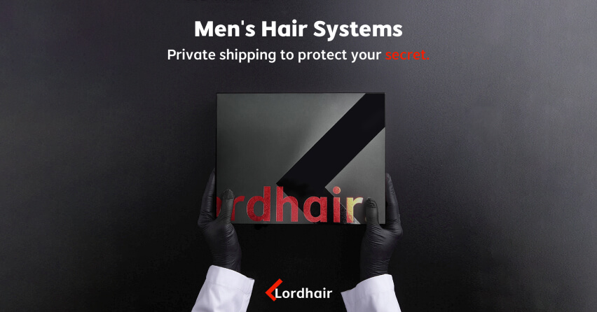 Lordhair customer hair system before and after photo