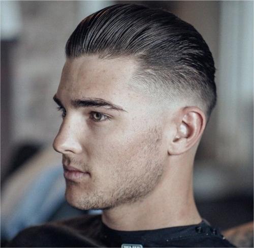 Slicked Back Haircut