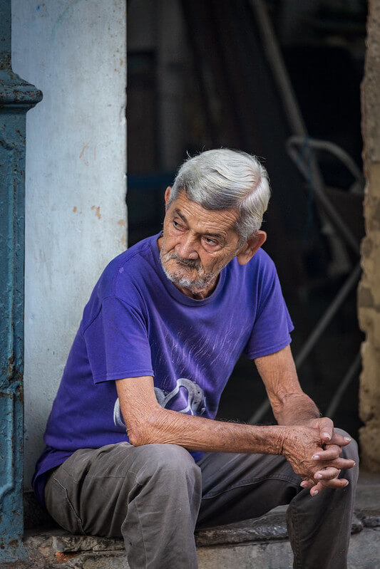 man with grey hair