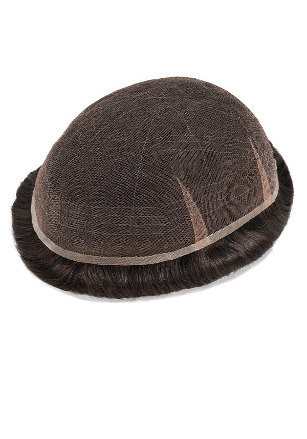 Stock Full French Lace Hairpieces for Men