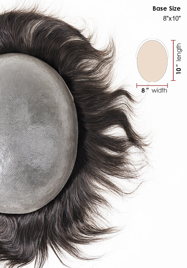 0.06mm Super Thin Skin Hairpiece Medium Density 
