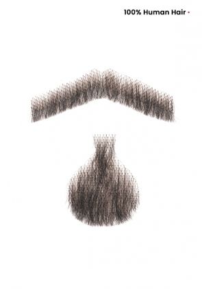 Goatee-8 | Human Hair Goatee for Men  (2 pieces)
