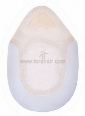 mono hair replacement system with skin perimeter