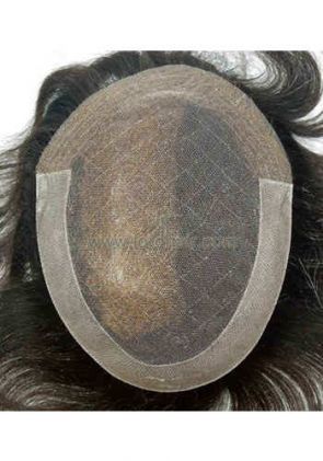 T351: Comfortable Bleach Knot Full Lace with Poly Coating Human Hair Replacement