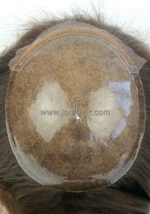 YJ863: Realistic Silicon Base Lace Front with Injected Human Hair Replacement