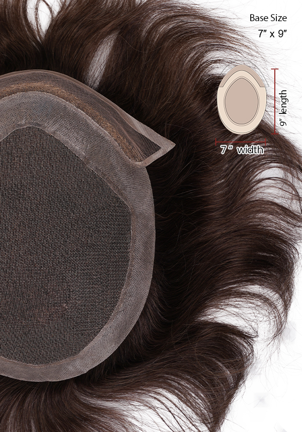 French Lace Front and Top with Skin Base Upgraded Hair