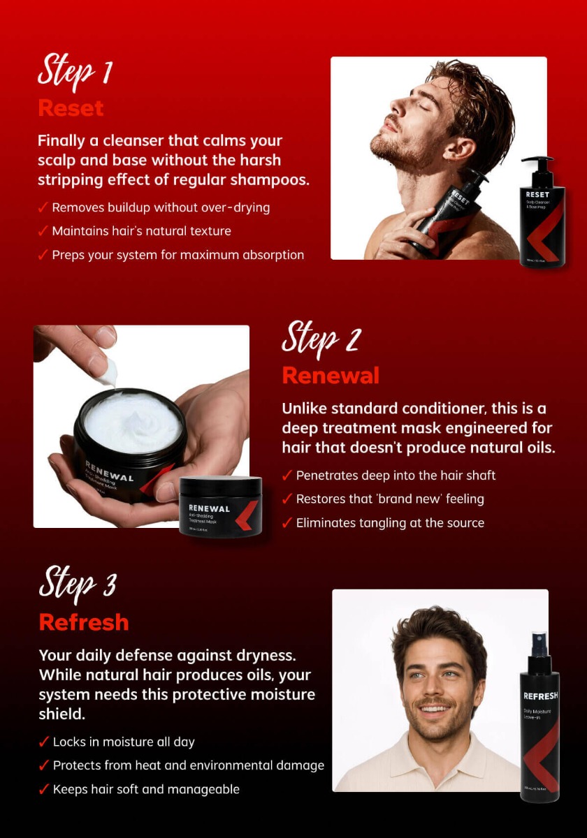 RENEWAL | Deep Moisture Treatment for Hair Systems | Softness & No Tangling (US Only)-image-8