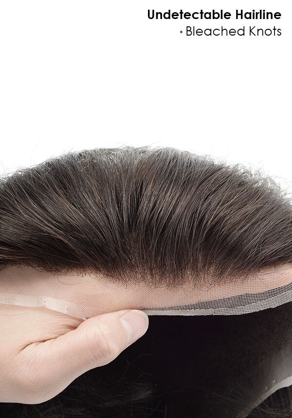  Fine Mono with Thin Skin and Lace Front Hairpiece Premier Hair