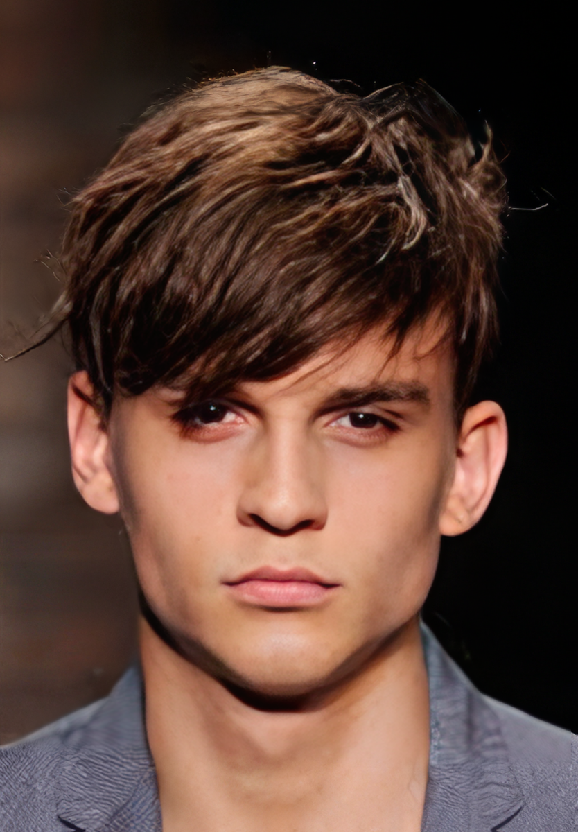 Lordhair Men’s Hair System with Bangs Hairstyle in Stock