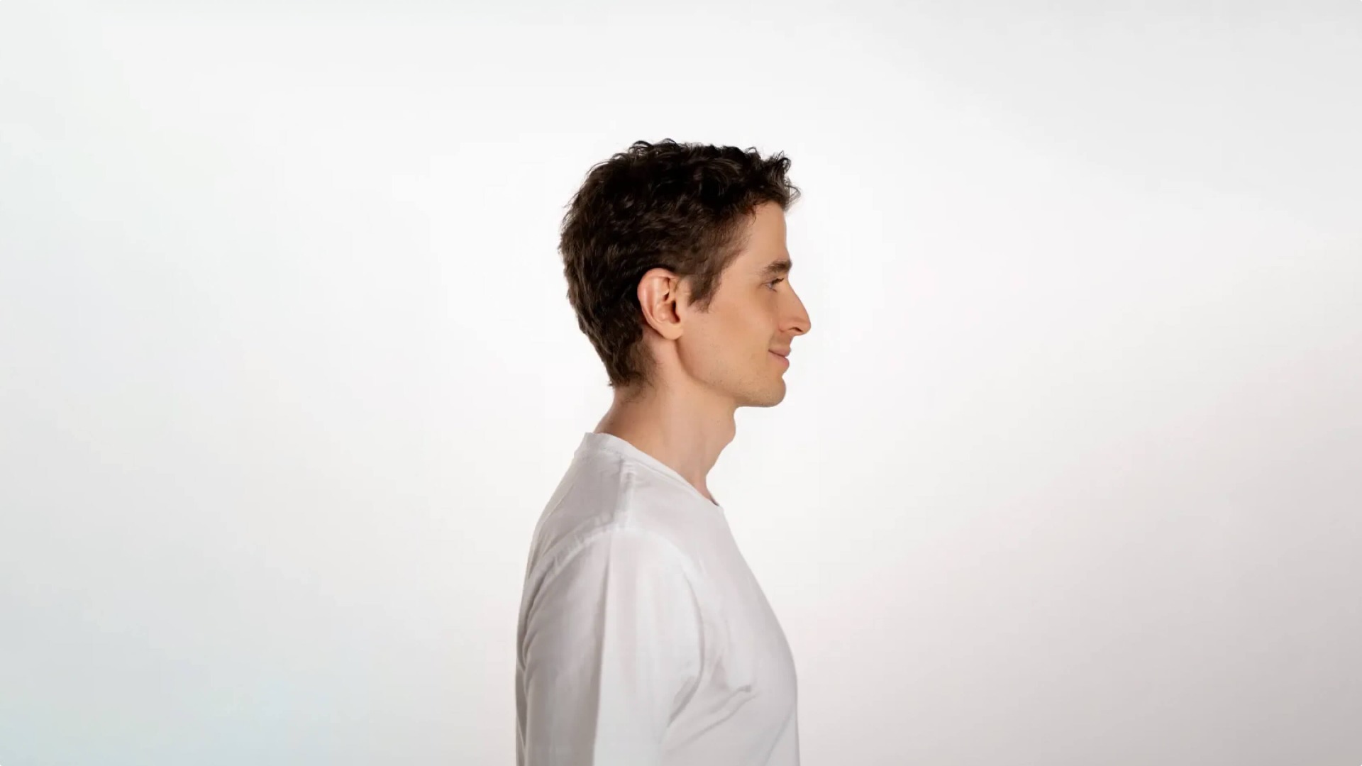 Men's skin hair system look
