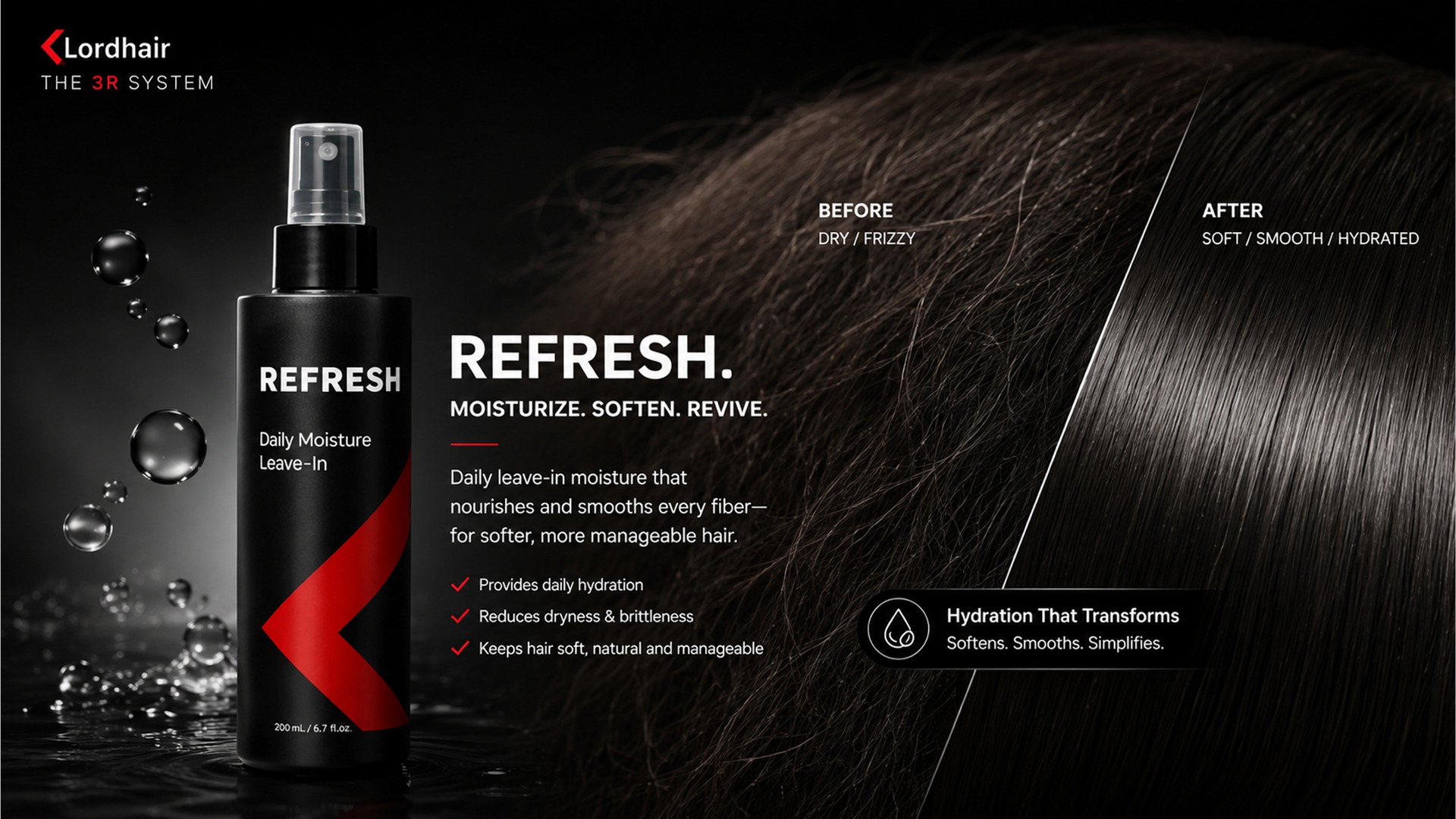 REFRESH | Daily Leave-In Spray for Hair Systems | Heat & Sweat Protection (US Only)-image-3
