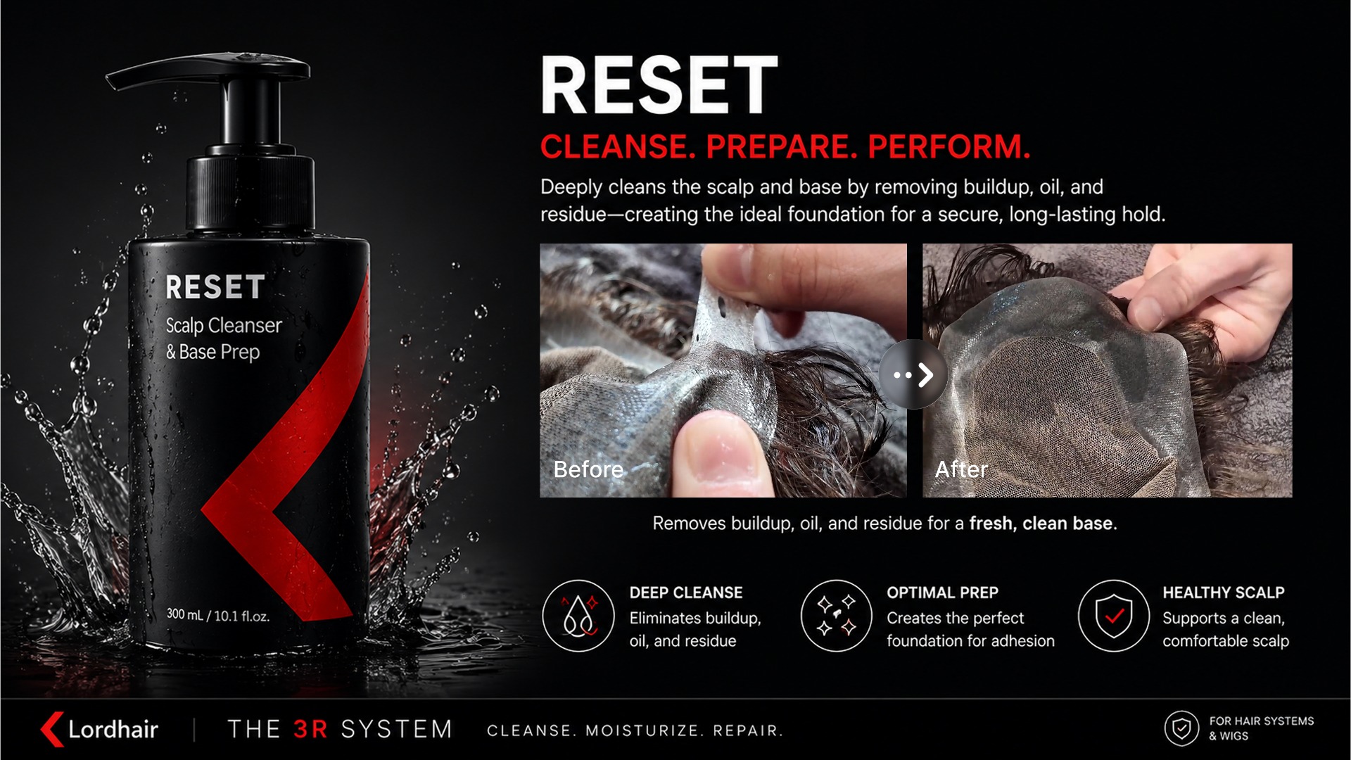 RESET | Hair System & Scalp Cleanser | Removes Adhesive Residue & Buildup (US Only)-image-3