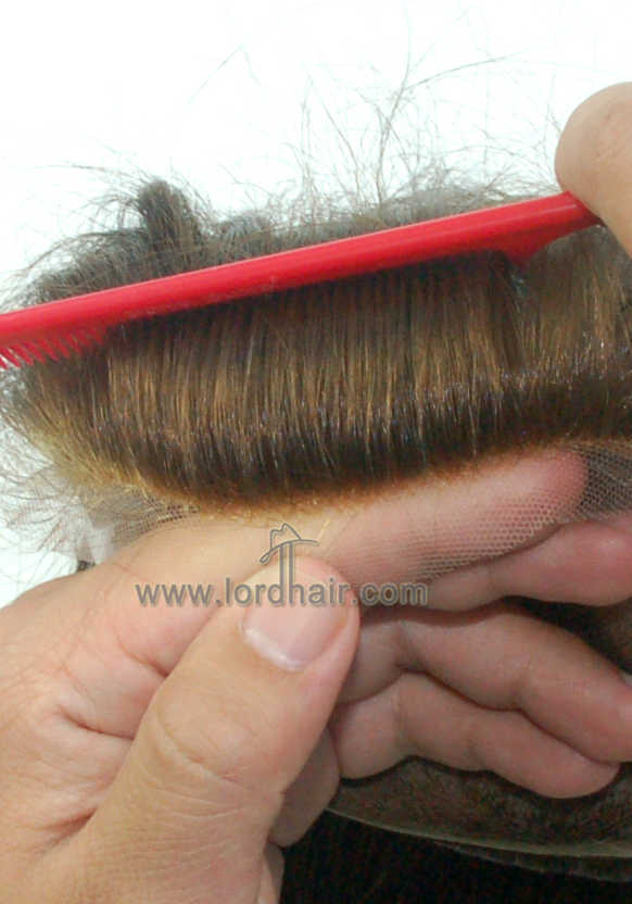 YJ863: Realistic Silicon Base Lace Front with Injected Human Hair Replacement