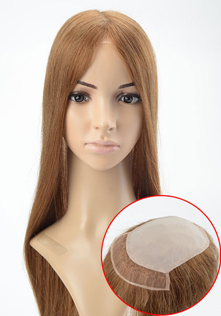 Injected Lace Silk Topper Hair System for Lady