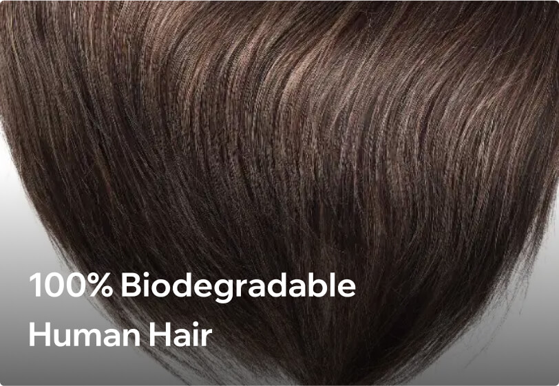 100% Biodegradable Human Hair