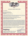 FDA Certificate 3