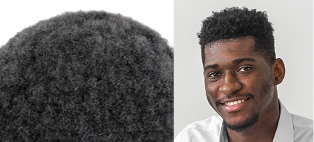 Extra-loose afro (8mm) hair texture